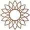 Ekena Millwork Daisy Wood Fretwork Pierced Ceiling Medallion, Walnut, 22"OD x 7 5/8"ID x 1/4"T CMWP22X22X0250DAWA - alternate 3